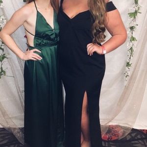 Black off the shoulder dress!